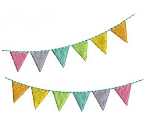 Stickdatei - Wimpelchen